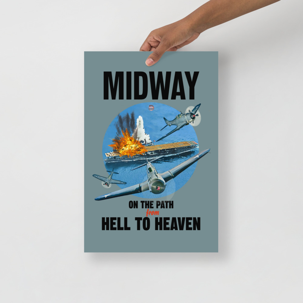 Midway Poster Naval Grey Available In 4 Sizes Limited Time Offer